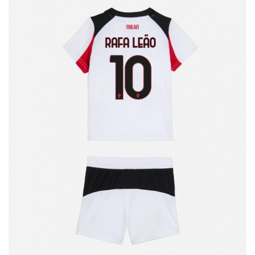AC Milan Rafael Leao #10 Bortadräkt Barn 2025-26 Kortärmad (+ Korta byxor)